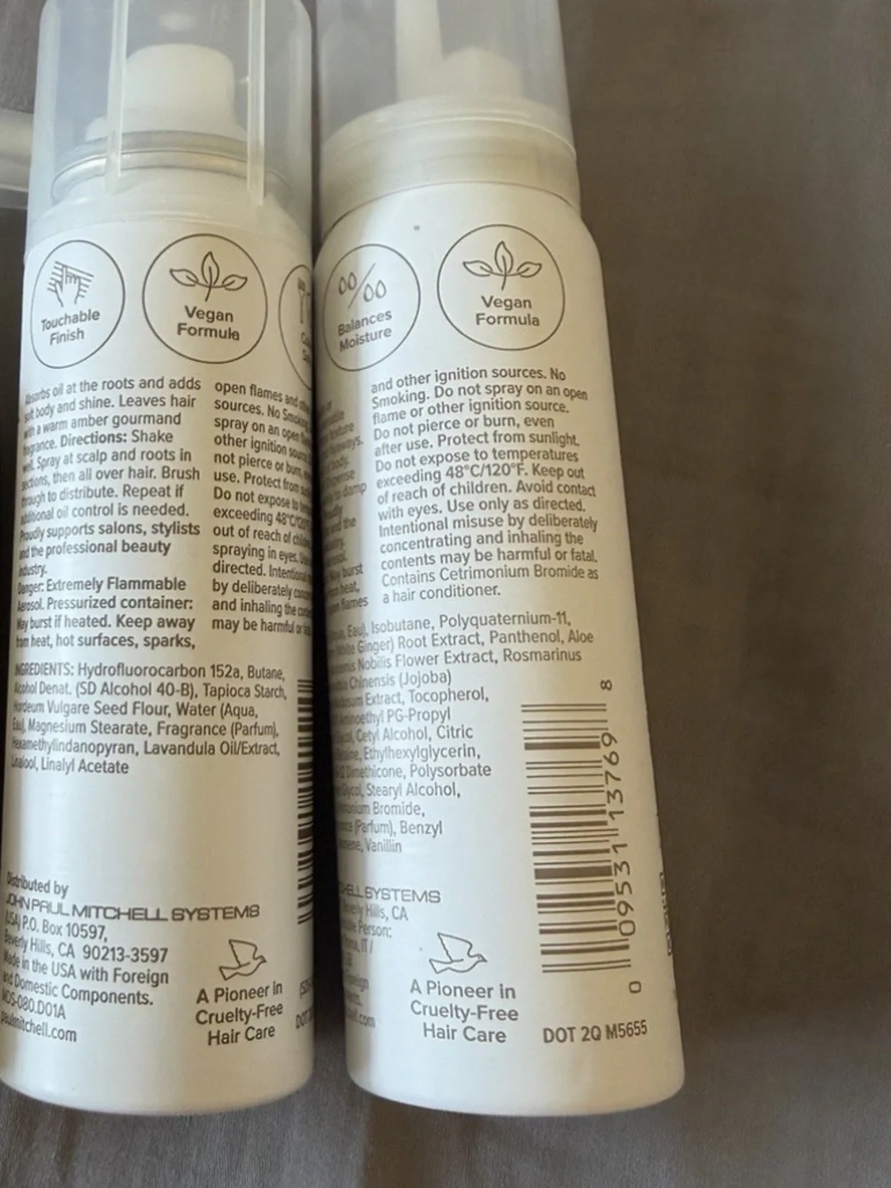 SET OF 2 Paul Mitchell Style Extend Dry Shampoo & Flexible Hold Sculpting Foam